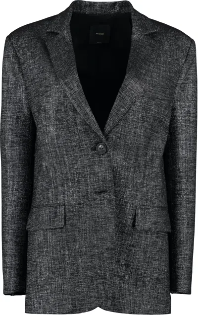 Pinko Women's Single-breasted Two-button Blazer In Black