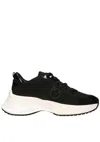 Pinko Sneakers Ariel Ajourées Avec Logo Love Birds In Black