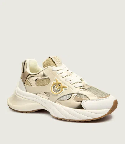 Pinko Women's Sneakers  Ariel 15 Ss0067 E032 Blue In Gold