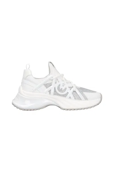 PINKO WOMEN'S SNEAKERS PINKO SS0023T014 WHITE/CRYSTAL