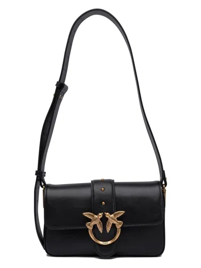PINKO WOMEN'S SOFT MINI LOVE BAG LEATHER SHOULDER BAG