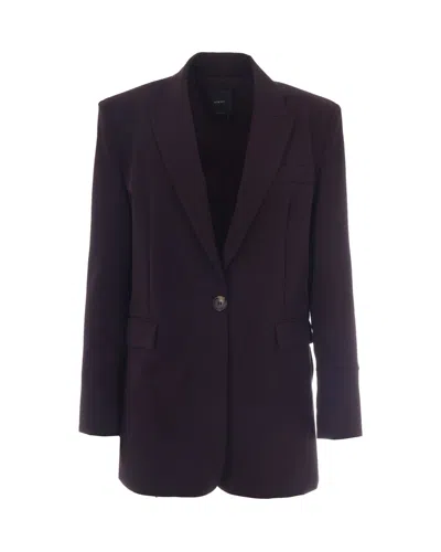 Pinko Women's Textured Mini Jacket In Bordeaux Scuro