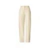 Pinko Women's Trousers  - Leather Slippers - Beige In Neutral