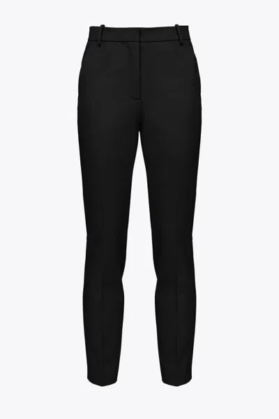 Pinko Tailored Trousers With Fabric Blend And Fit In Black