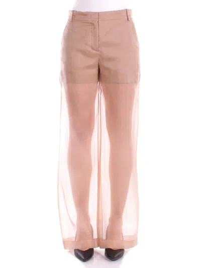 Pinko Women's Trousers  Brown Pispola Linen