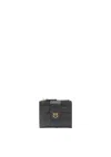 Pinko Small Love Birds Wallet In Black