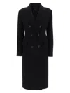 Pinko Ebook Double-faced Wool Coat In Black