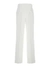 Pinko 'wonderwall' White Pants With Belt Loops In White