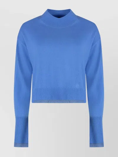 PINKO WOOL AND CASHMERE CROPPED SWEATER