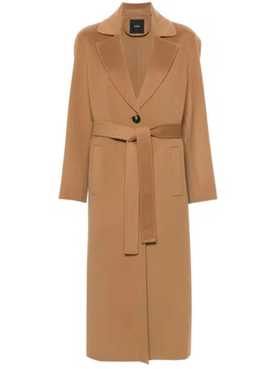 PINKO WOOL BELTED COAT