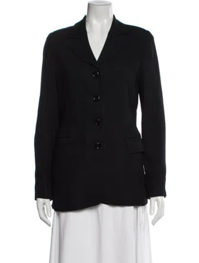 Pre-owned Pinko Wool Blazer In Black