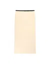 Pinko Wool Blend Skirt In Neutral