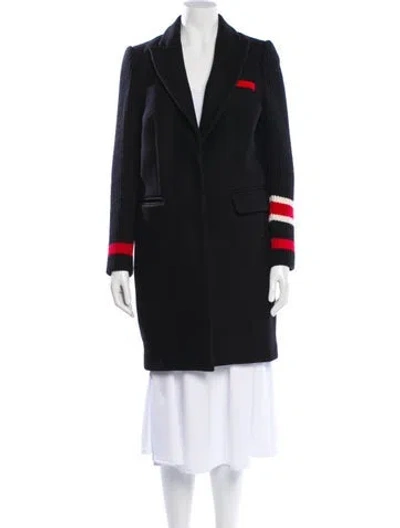 Pre-owned Pinko Wool Coat In Black