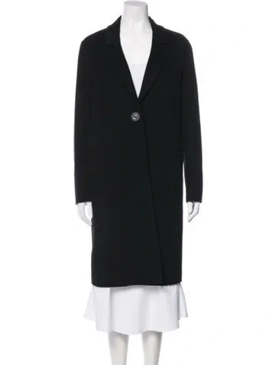 Pre-owned Pinko Wool Coat In Black