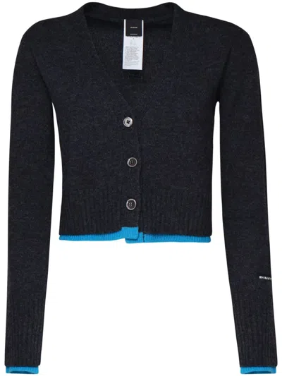 PINKO WOOL CROPPED CARDIGAN