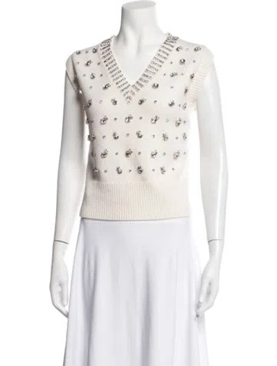 Pre-owned Pinko Wool Graphic Print Sweater W/ Tags In Multicolor