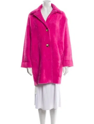 Pre-owned Pinko Wool Jacket In Pink