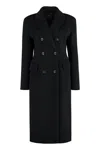 Shop Pinko Wool Long Coat