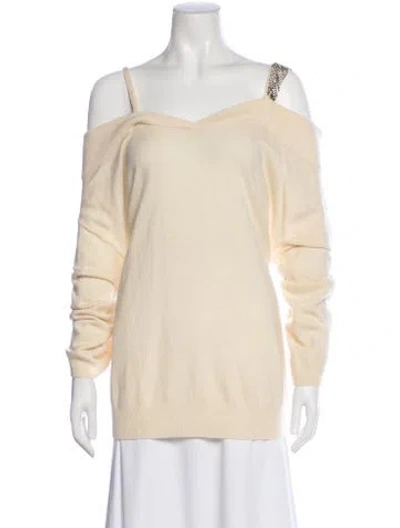 Pre-owned Pinko Wool Mini Dress In Neutral