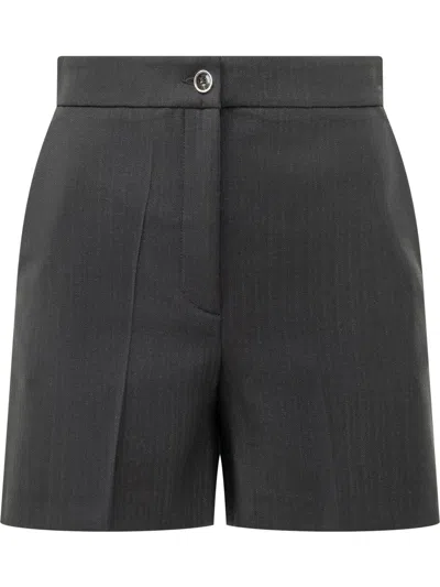 Pinko Wool Shorts In Blue