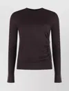 Pinko Wool Sweater With Crew-neck And Button Detail