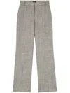 Pinko Straight Trousers In Frescolana With Pockets In Grey