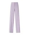 Pinko Woven Palazzo Pants In Purple