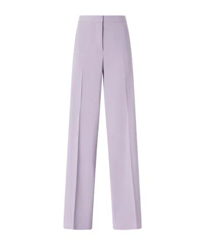 Pinko Woven Palazzo Pants In Purple