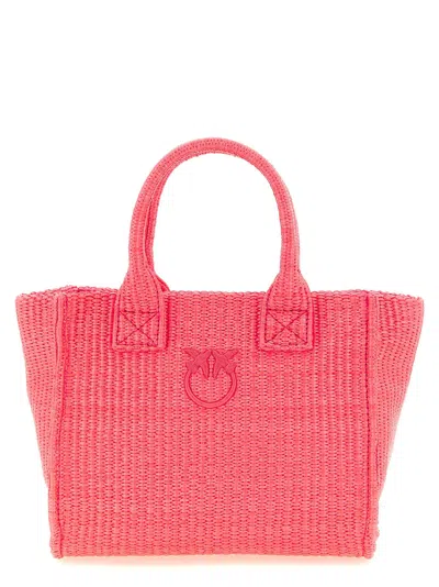 Pinko Woven Raffia Tote Bag