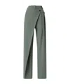 Pinko Wrap-front Pleated Trousers In Gray