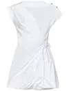Pinko Asymmetric Hem Belted Waist Mini Dress