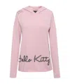 Pinko X Hello Kitty Logo Hooded Sweater In Pink