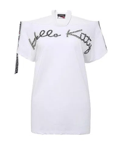 Pinko X Hello Kitty Shoulder-length T-shirt In White
