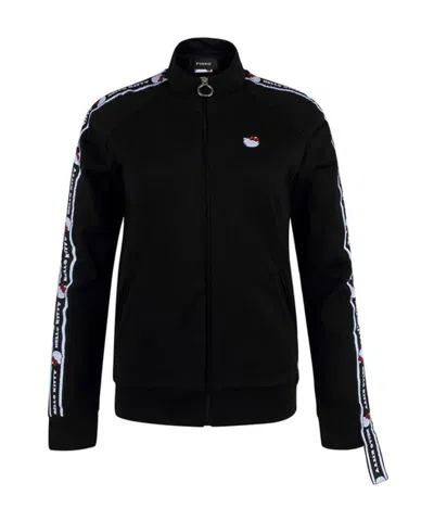 Pinko X Hello Kitty Zipper Casual Jacket In Black