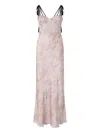 Pinko X Patrick Mcdowell Satin Maxi Dress