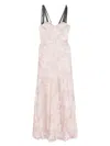 Pinko X Patrick Mcdowell Satin Maxi Dress