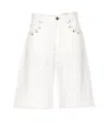 Pinko Bull Bermuda Shorts With Piercing Detail In White