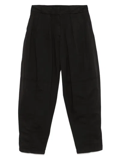 Pinko Yann Pantalone Pelleovo Tinto In Black