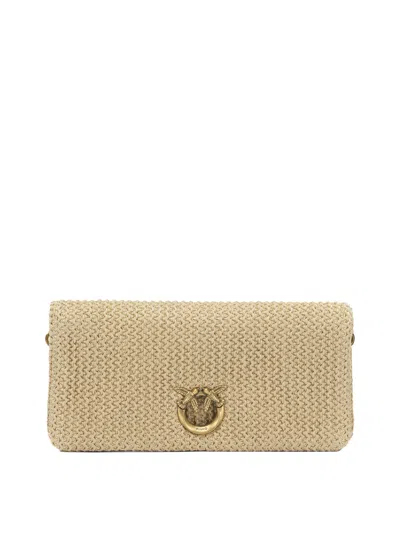 Pinko Crossbody Bags In Neutral