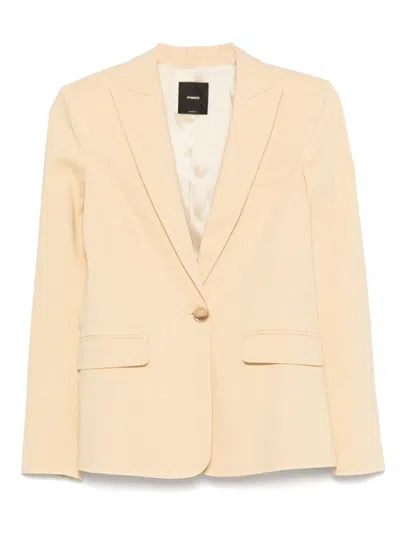 PINKO YELLOW SINGLE BREASTED BLAZER