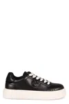 Pinko Monogram Detail Platform Sneakers With In Black