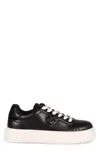 Pinko Monogram Detail Platform Sneakers With In Black