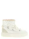 Pinko Yoko 19 Quilted Ankle Boots In White