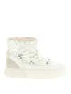 Pinko Yoko 19 Quilted Ankle Boots In White