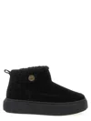 Pinko Black Boots With Shearling Lining In Black
