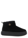 Pinko Black Boots With Shearling Lining In Black