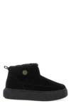 Pinko Black Boots With Shearling Lining In Black
