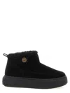 Pinko Black Boots With Shearling Lining In Black