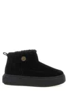 Pinko Black Boots With Shearling Lining In Black