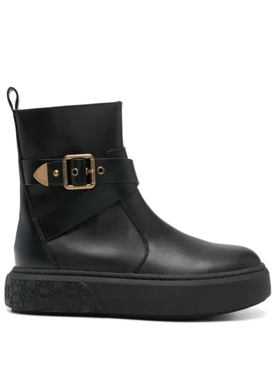 Pinko Yoko Mid Sneaker In Black